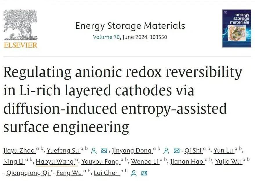 Entropy Surface Engineering Promotes The Stability Of Multi-electron Reactions Of Anions And Cations In Li-rich Layered Cathodes