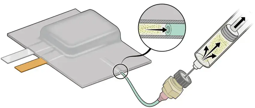 Figure 4. Schematic diagram of the gas extraction process