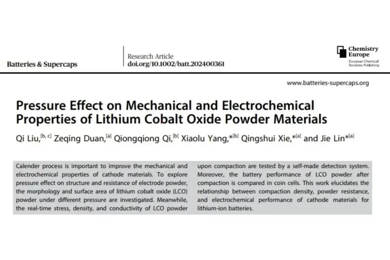 Pressure Effect on Mechanical and Electrochemical Properties of Lithium Cobalt Oxide Powder Materials